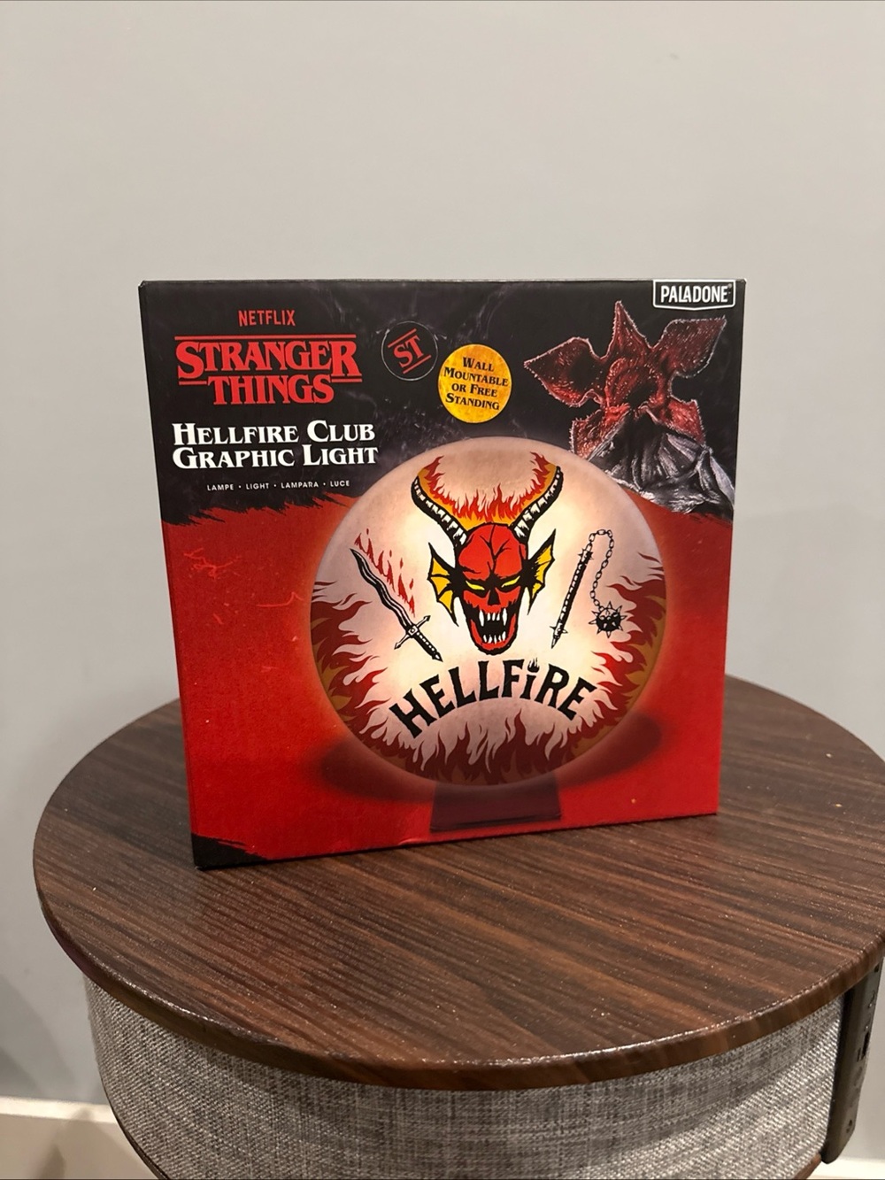 Paladone Stranger Things Hellfire Club Graphic Light -Red and Black Accent. Rare